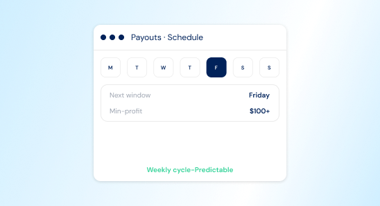 Weekly Payouts